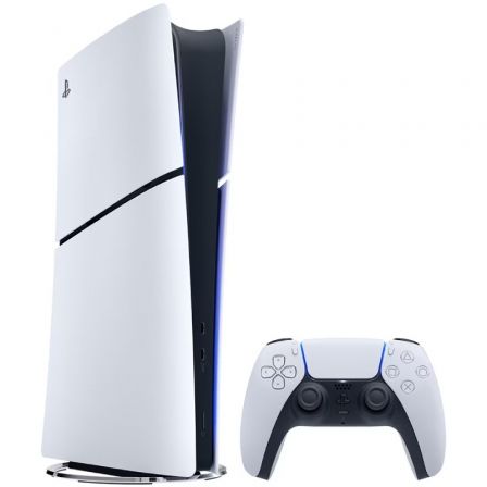 Sony PlayStation 5 Slim Digital Edition 825GB + Fortnite: Flowering Chaos - Blanco